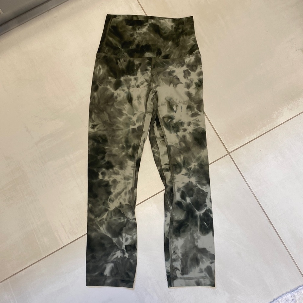 Lululemon align size 2 green tie dye leggings